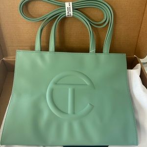 New Telfar Sage Medium Shopping bag.